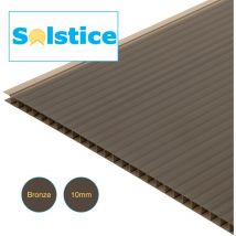Solstice Twinwall Polycarbonate Sheet Bronze 2000mm x 700mm x 10mm