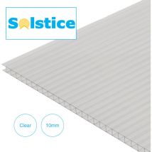 Solstice - Twinwall Polycarbonate Sheet Clear 2000mm x 1400mm x 10mm