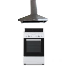 Solthermic Combo Pack Cocina Vtc Blanca 50x50 + Campana H60p Inox