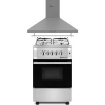 Solthermic Combo Pack Inox Cocina Gas F5s40g2i + Campana H60p Inox