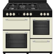 Solthermic - cocina gas + vtc crema range cooker 100 brand profesional 3 hornos eléctricos