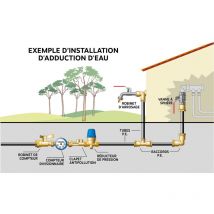 For You - Valve con una doppia sfera maschile 26/34 - Muove a piatta reversibile - Passaggio standard - Impermeabilizzazione rinforzata con 2 giunti