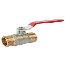 Per voi - valvole a doppia sfera maschile 15/21 - manico piatto reversibile - Passaggio standard - a tenuta migliorata con due O-ring - Somatherm