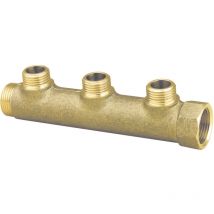 Pronorm - Collecteur entraxe 50mm Mâle Femelle 3/4-3 Départs Mâle 1/2