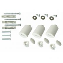 Ayor - Portasciugamani e fissaggi Bfixssblc bianco somatherm for you