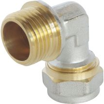 For you - 3774-20-15S - Compressione a gomito per tubo Ø20 multistrato - Maschio 15/21 (1/2 '') - Somatherm