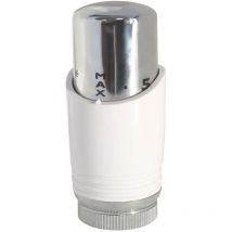 Somatherm For You - Tête thermostatique design blanc/chromé pour sèche serviette sfy