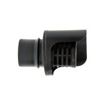 Horizontale Antireversible Kappe schwarz lackiert 80mm außen