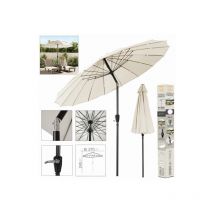 Sombrilla beige Diam. 2.7 x h 2.45 m