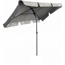 Akord - Sombrilla de jardín floks con protección uv Gris Claro peso 2,8 kg Dimensiones 200x123x235 cm