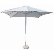 Sombrilla de jardín aluminio cortavientos 3x3 blanco mod. Brian