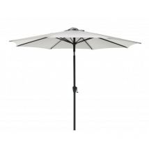 Webmarketpoint - Sombrilla de jardín octogonal con junta Blanco y Antracita palmbeach diámetro 300x h230 cm