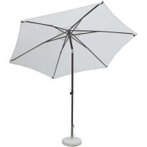 Sombrilla de jardín poste de aluminio tela color crudo Ø3 mod. Nice
