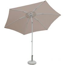 Sombrilla de jardín poste de aluminio tela taupe Ø3 mod. Nice