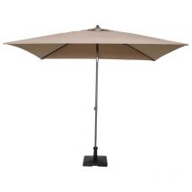 Sombrilla de jardín poste de aluminio tela taupe 2x2 mod. Nice