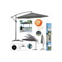 Sombrilla excentrica antracita Diam.300 x h 245 cm