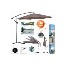 Sombrilla excentrica topo Diam.300 x h 245 cm