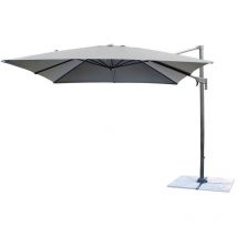 Defibrico - Sombrilla parasol de jardín aluminio 3x3 grigio mod. Newton