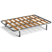Somier con patas cuadradas + ruedas tubo 30 x 30 - 140X200-PATAS 26 cm