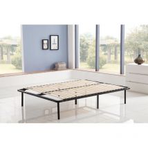 Kosmi - Somier de láminas 160x200 cm con patas para cama de 2 plazas