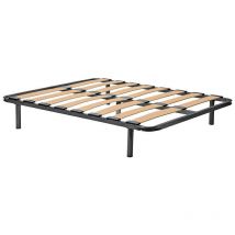 Somier láminas metálico con 8 láminas de haya elásticas 105x200 cm