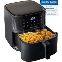 Heißluftfritteuse HF760 - 7,6L xxl Airfryer - Touchscreen, 8 Programme, 2000 Watt, tüv Rheinland gs geprüft - Sommertal