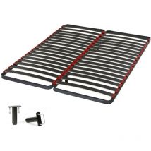 Ebac Literie - Sommier à lattes 2x70x190 C39 - 36 lattes bois - Fabrication française