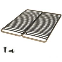 Ebac Literie - Sommier à lattes 2x70x190 Theta - 48 lattes bois - Fabrication française