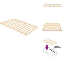 Sommier à lattes sans matelas avec 13 lattes 100x200 cm - Sommier à Lattes - Sommier Bois - Cadre Lit - Lit Double - Lit 100x200