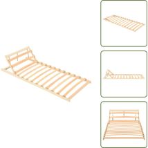 Sommier à lattes sans matelas tête de lit réglable 80x200 cm - Sommier à Lattes - Sommier Bois - Cadre Lit - Lit Double - Tête De Lit Réglable