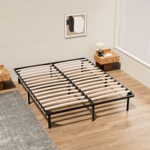 Stanew - Sommier à Lattes sur Pieds pour Adulte, 7 Pieds Inclus, Cadre de Lit 140x190cm,Montage Rapide et Facile(140x190cm)