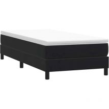 Vidaxl - Sommier à lattes de lit sans matelas noir 90x220 cm velours