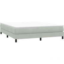 Vidaxl - Sommier à lattes de lit sans matelas gris clair 180x220 cm