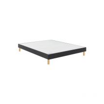 Bultex - Sommier confort ferme vigoroso deco 180x200 Jersey Gris foncé