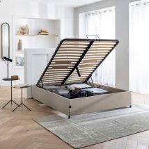 Lit coffre en kit - SOMEO 160x200 Beige