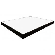 Essenzia - Sommier Déco Noir 100x200 - Blanc