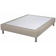 Ebac Literie - Sommier déco SP18 + pieds - Sahara 160x200 - 13 lattes - H.18 cm - Made in France