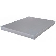Ebac Literie - Sommier déco SR9 - Gris clair 140x190 - Lattes bois - H.13 cm - Made in France