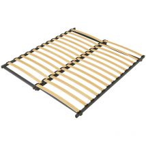 Ebac Literie - Sommier à lattes de 90 à 160x200 Extensible - 27 lattes bois - Fabrication française