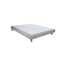 Ub Design - Sommier 160 x 200 Chatel Light 160x200cm Bronx gris clair