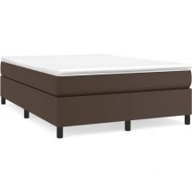 Cadre de lit Marron 140x200 cm Similicuir