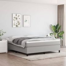 Bonnevie - Sommier à ressorts de lit - Sommier pour Adulte et Enfant - Gris clair 160x200 cm Tissu BV562391