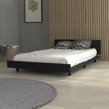 Tuhome Concept - Sommier Kaia Single, avec cadre 51.6CM l x 212.5CM p x 120CM l Noir