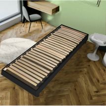 Unterbett auf Fuß somkit 90x190 / Schwarz/ 188x89x29 cm