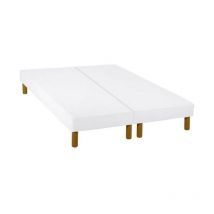 Kbedding - Sommier Tapissier 140x190 ( 2x 70/190 ) + 8 Pieds Offert