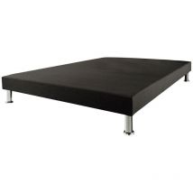 Ebac Literie - Sommier tapissier + jeu de pieds 140x200 Deco