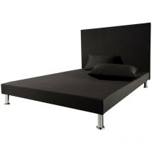 Ebac Literie - Sommier tapissier + Tête + jeu de pieds 140x200 Deco