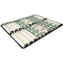 Monmobilierdesign - ergo Sommier à lattes ergonomique avec plots de soutien 180X200 cm