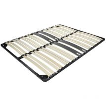 Monmobilierdesign - cama Sommier ergonomique à lattes avec zone lombaire renforcée 180X200 cm