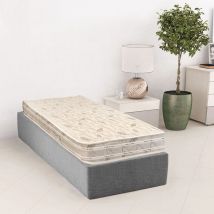 Qualydorm - Materasso Singolo Ortopedico in Memory 75X195 Altezza 22 cm Certificato Oeko-Tex